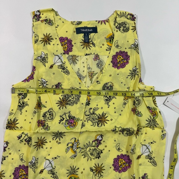 ModCloth Genuine Self Tank Top Yellow Astrology - Picture 6 of 7